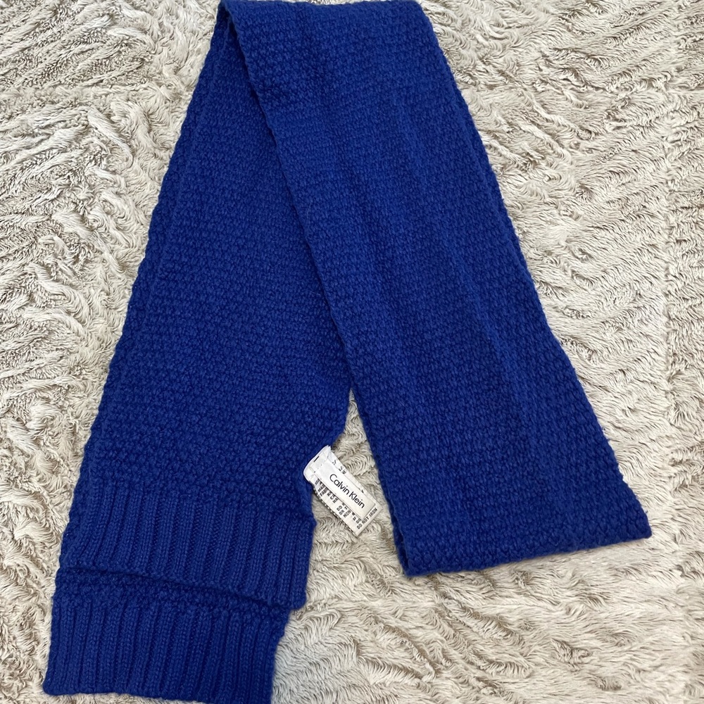 Royal blue Calvin Klein scarf